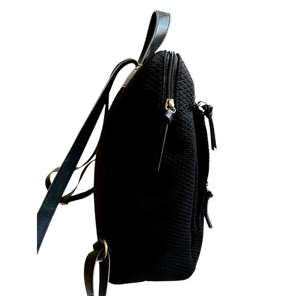 The Sak Black Textured Knit Backpack Women\'s Zipper Accent Zipper Closure Large main image 9